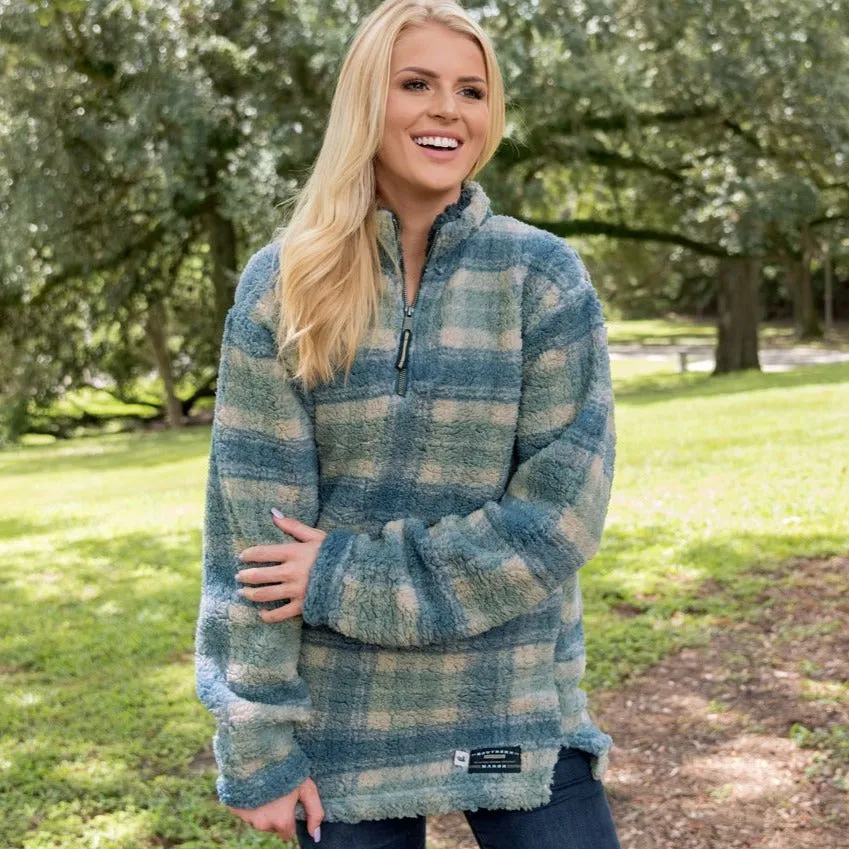 Andover Plaid Sherpa Pullover