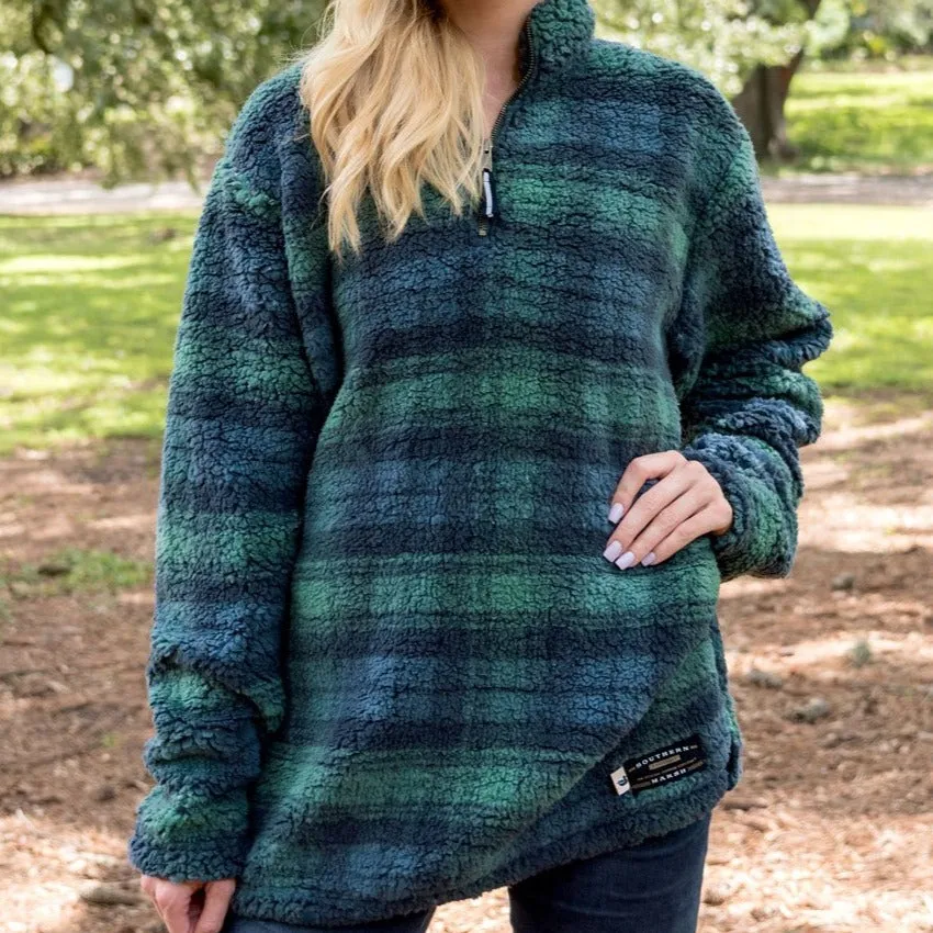 Andover Plaid Sherpa Pullover