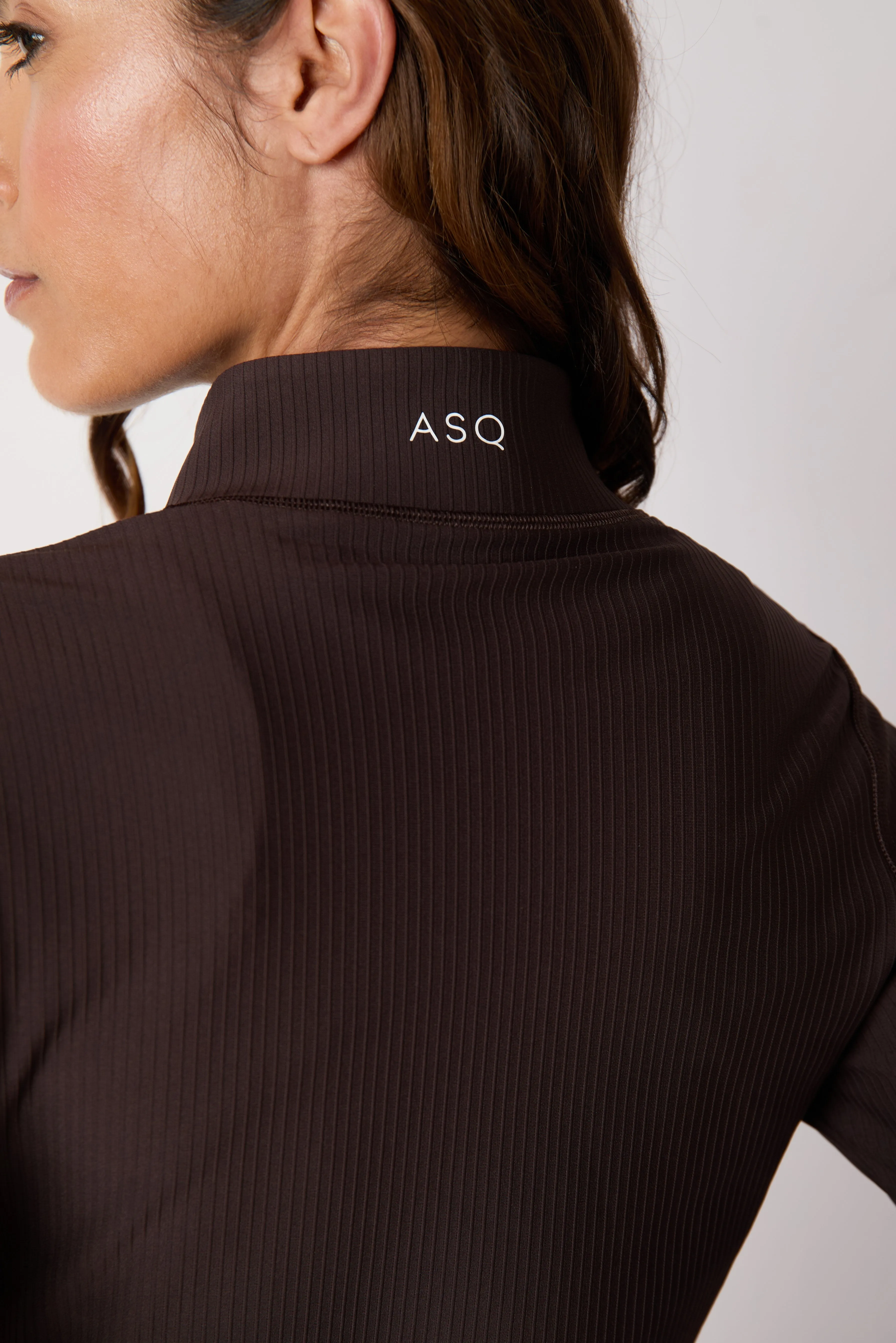 ASQ Rib Zip Thru - Espresso