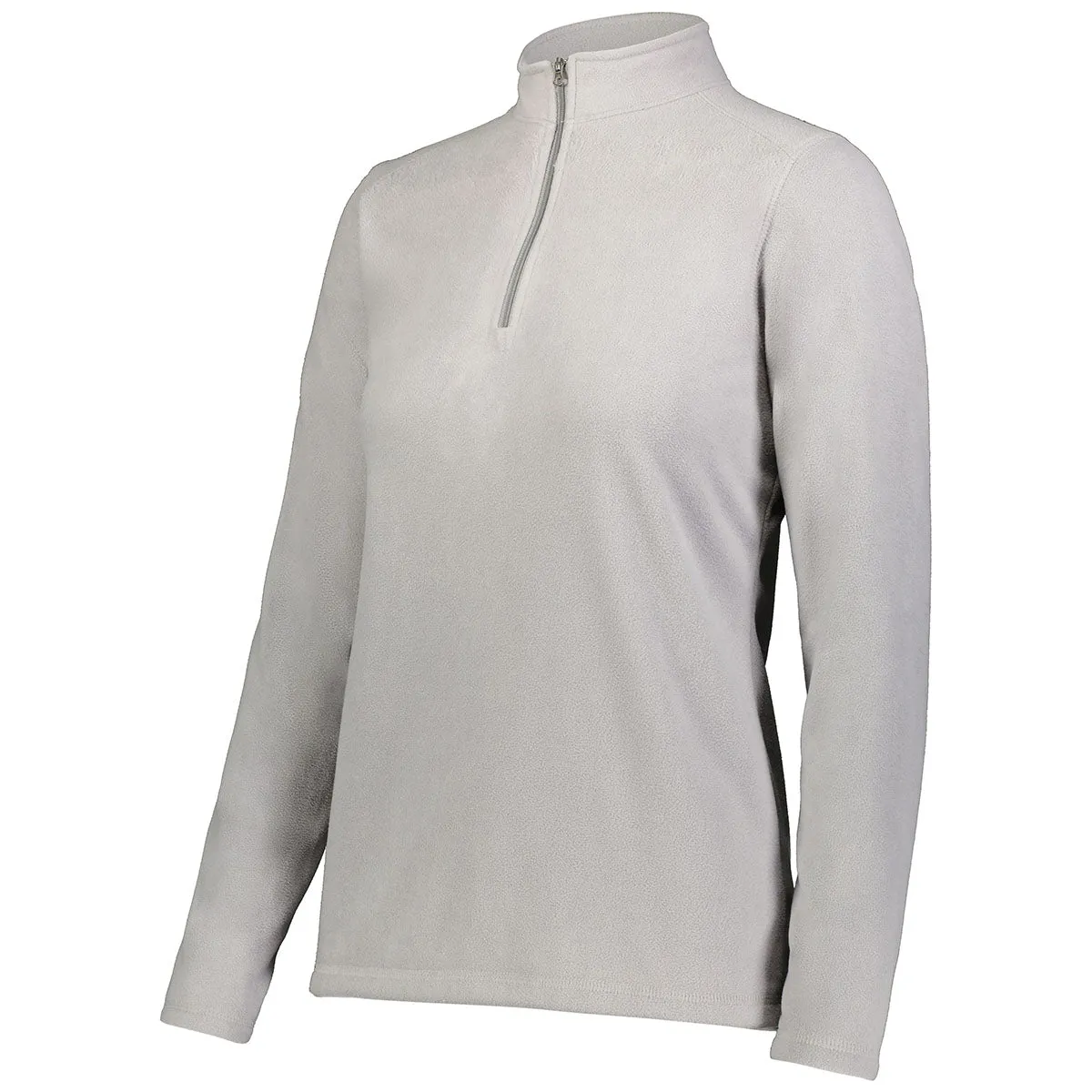 Augusta Sportswear Women's Athletic Grey Micro-Lite Fleece 1/4 Zip Pullover