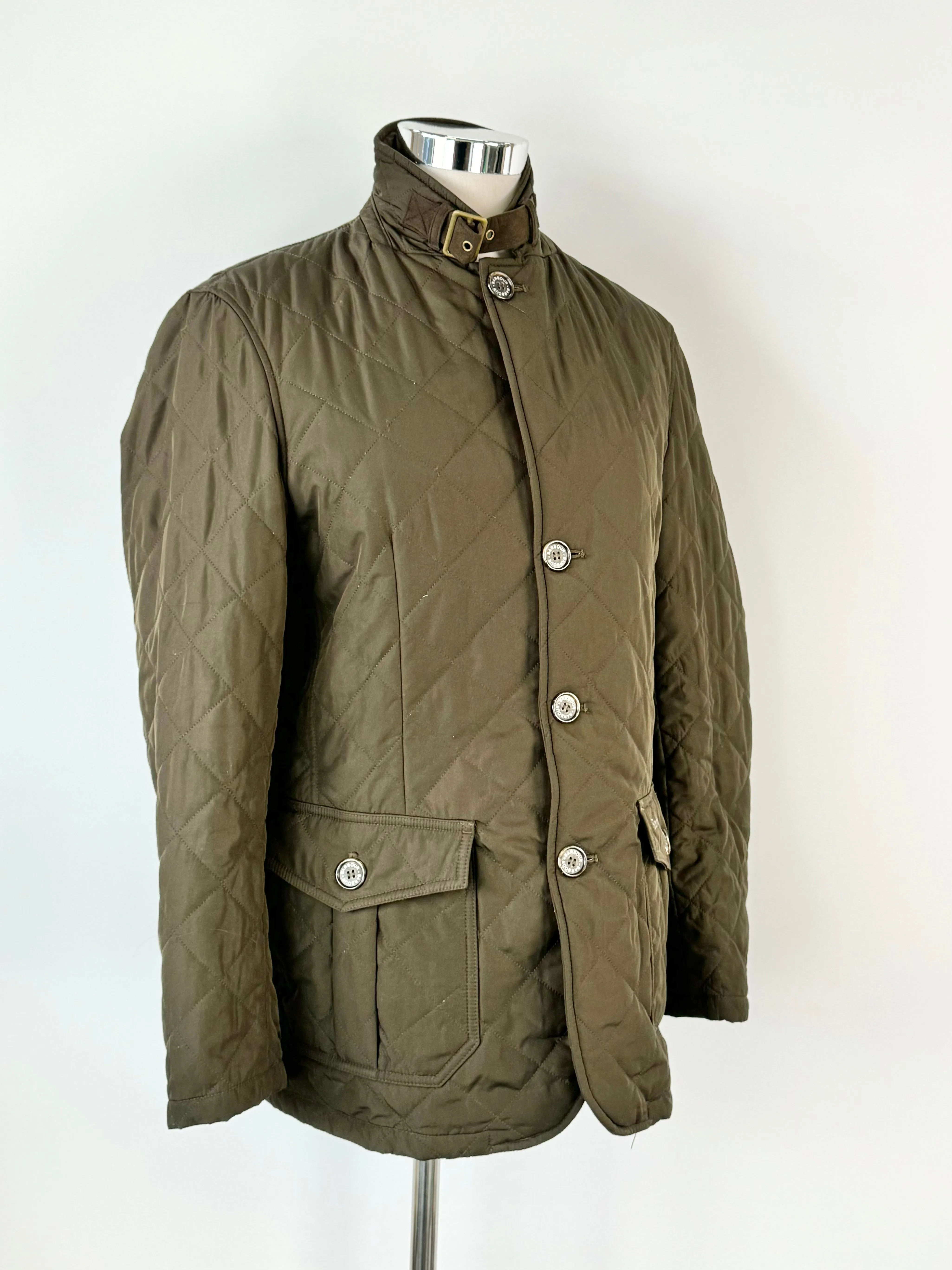 Barbour Deep Green Quilted Jacket - L