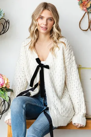 Bow Cardigan