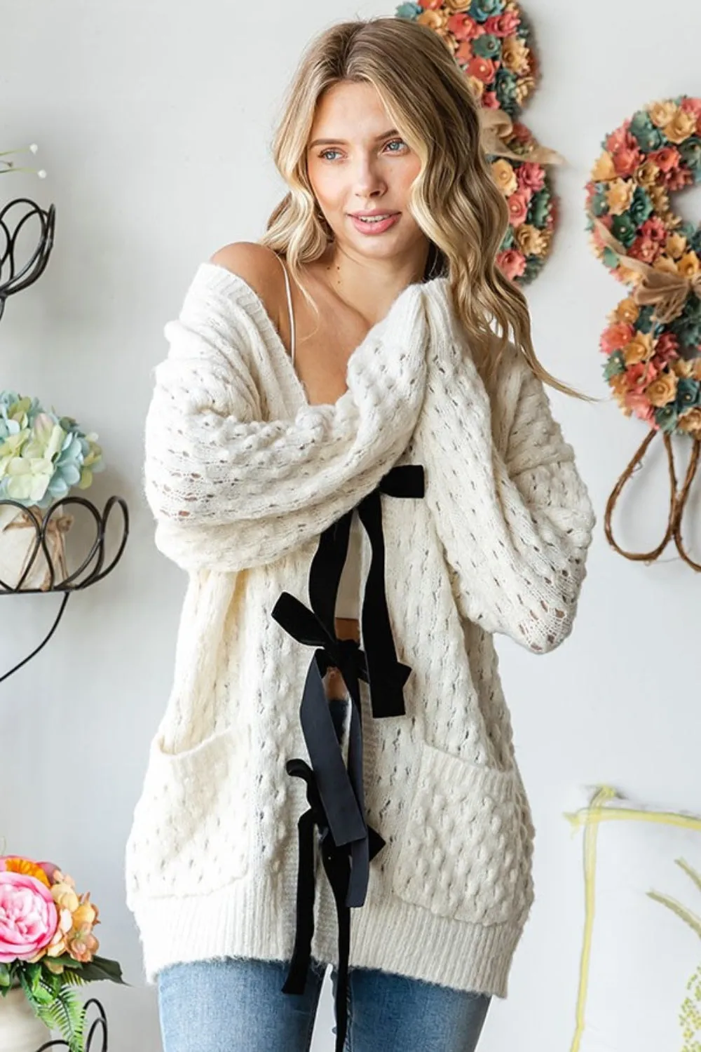 Bow Cardigan