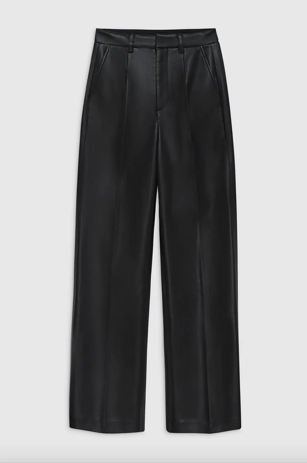 Carmen Pant - Recycled Leather , Black