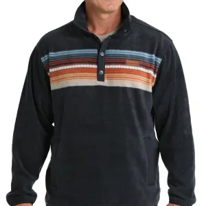 Cinch Men's Quarter Snap Fleece Pullover in Navy