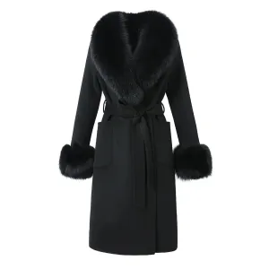 Classic Belt Women's Cashmere Coat