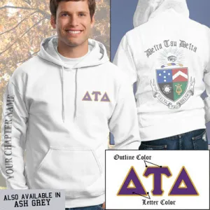 Delta Tau Delta Crest Hoodie - G185 - SUB