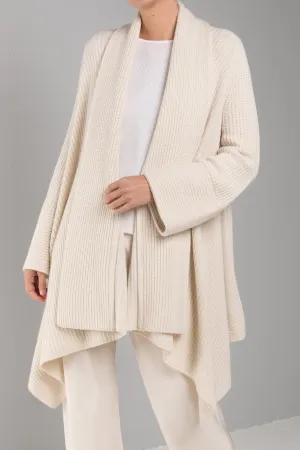 DIAMOND DRAPE CARDIGAN COAT