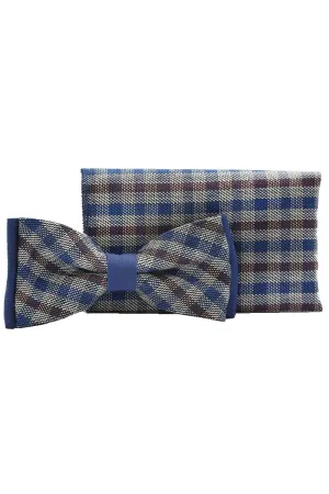 F30 Plaid Bowtie & Hanky Set