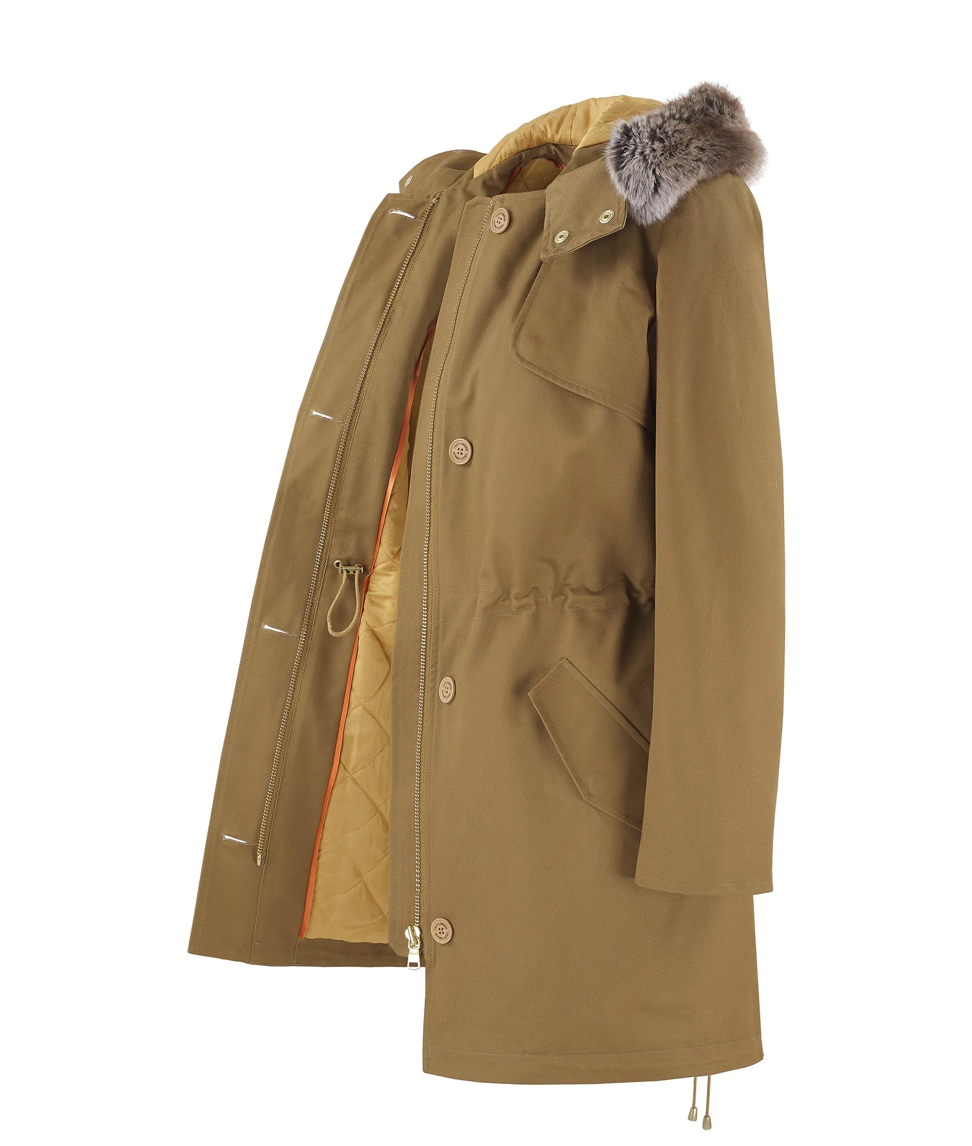 Fairweather Parka in Sand - Faux