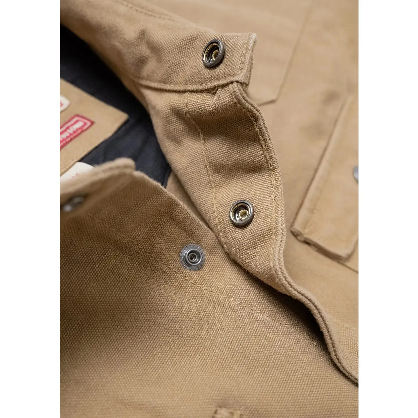 Fenceline Canvas Shirt Jacket in Cognac