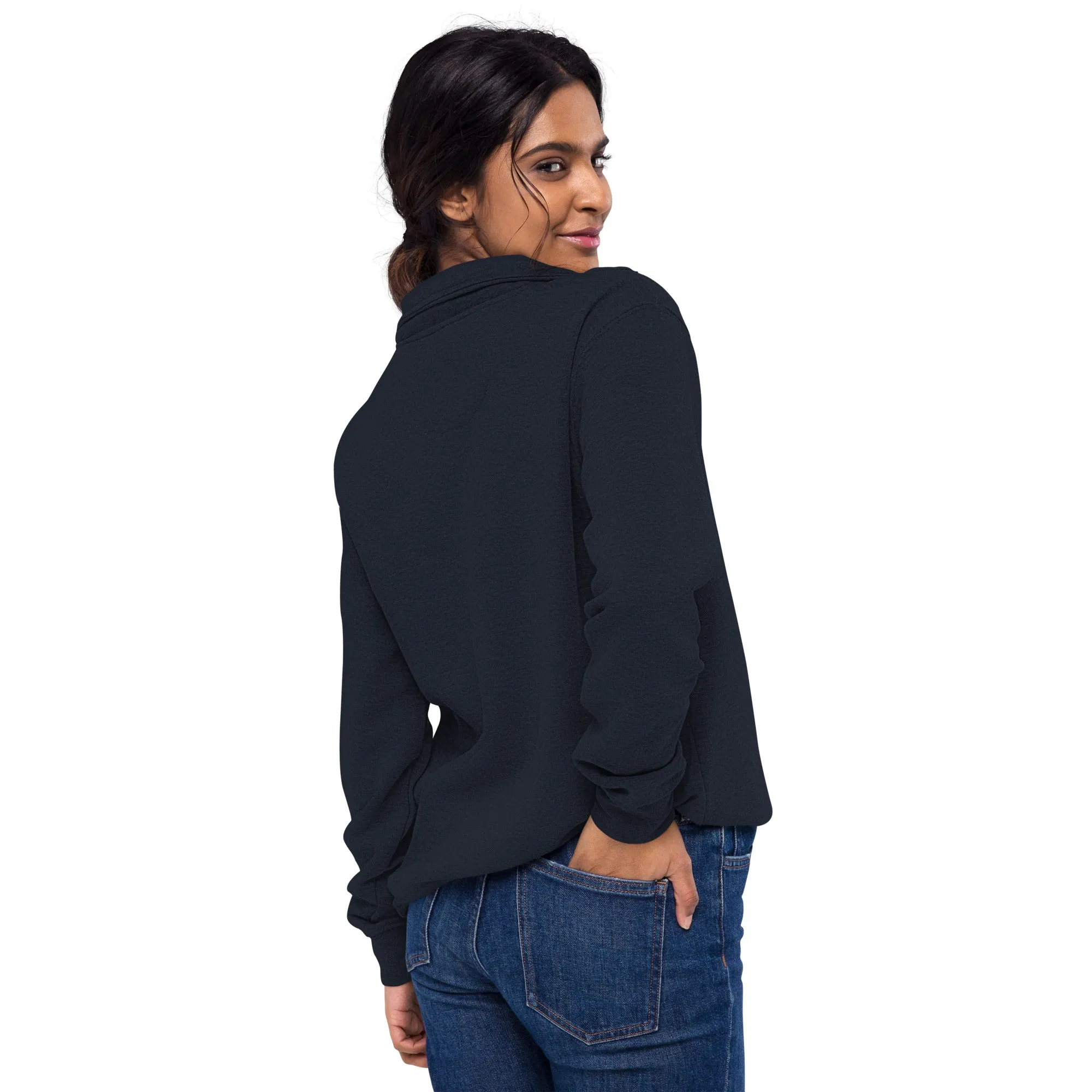 Fleece Pullover Embroidery - Navy (Glamourange Winter Embroidery Fleece Pullover Collection)