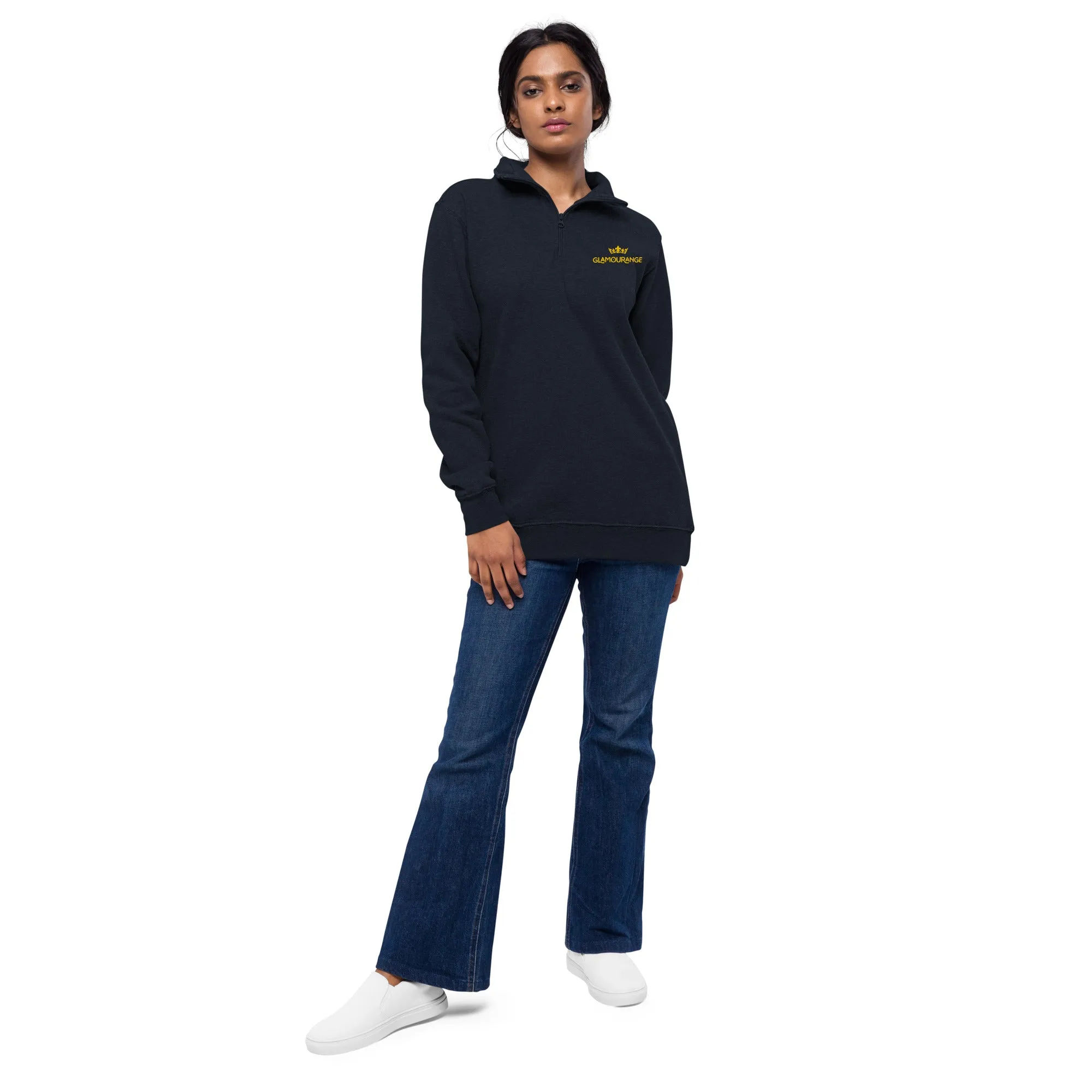 Fleece Pullover Embroidery - Navy (Glamourange Winter Embroidery Fleece Pullover Collection)