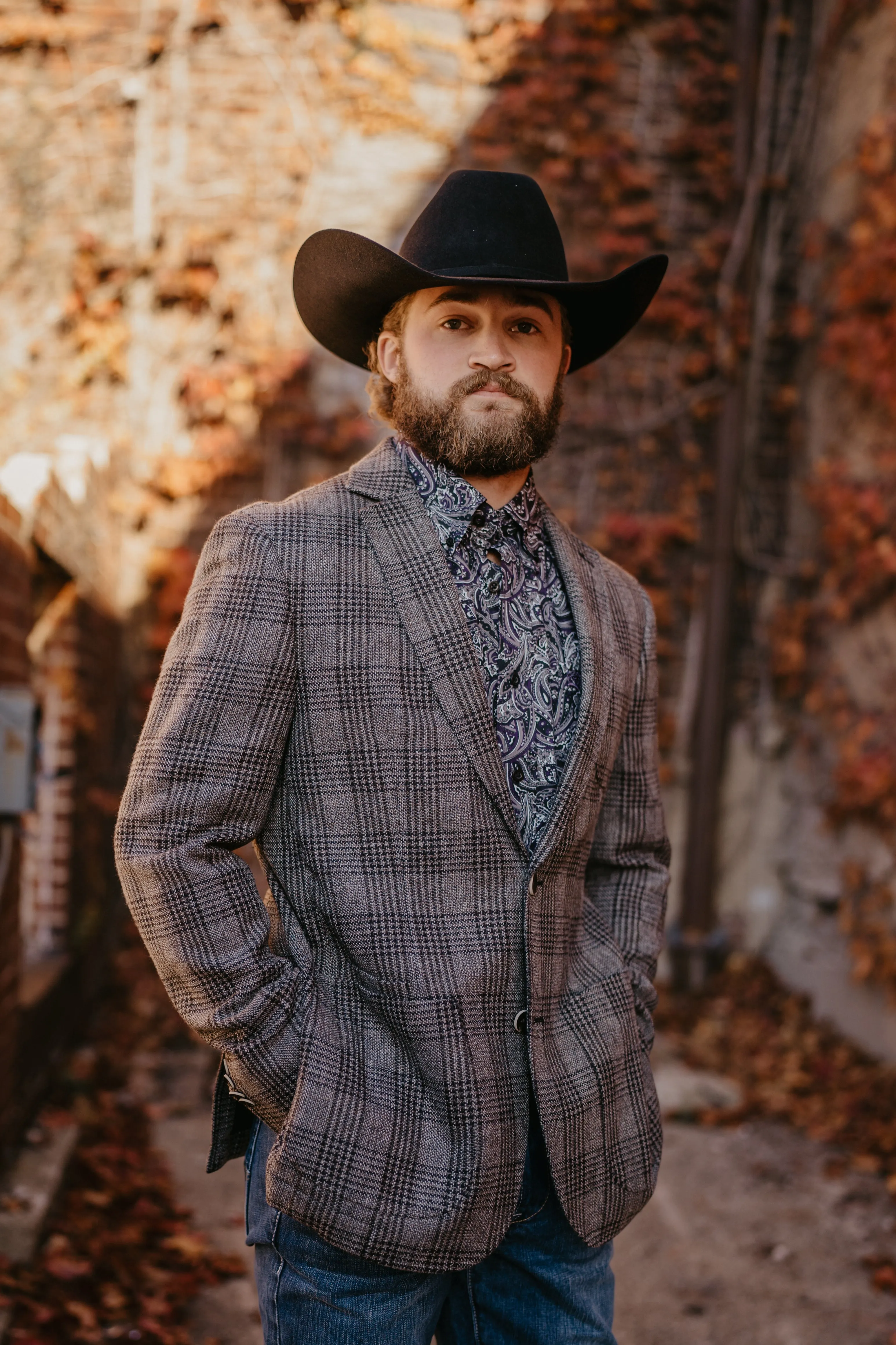 Flynt Western Men's Bateman Sport Jacket in Hawick Plaid