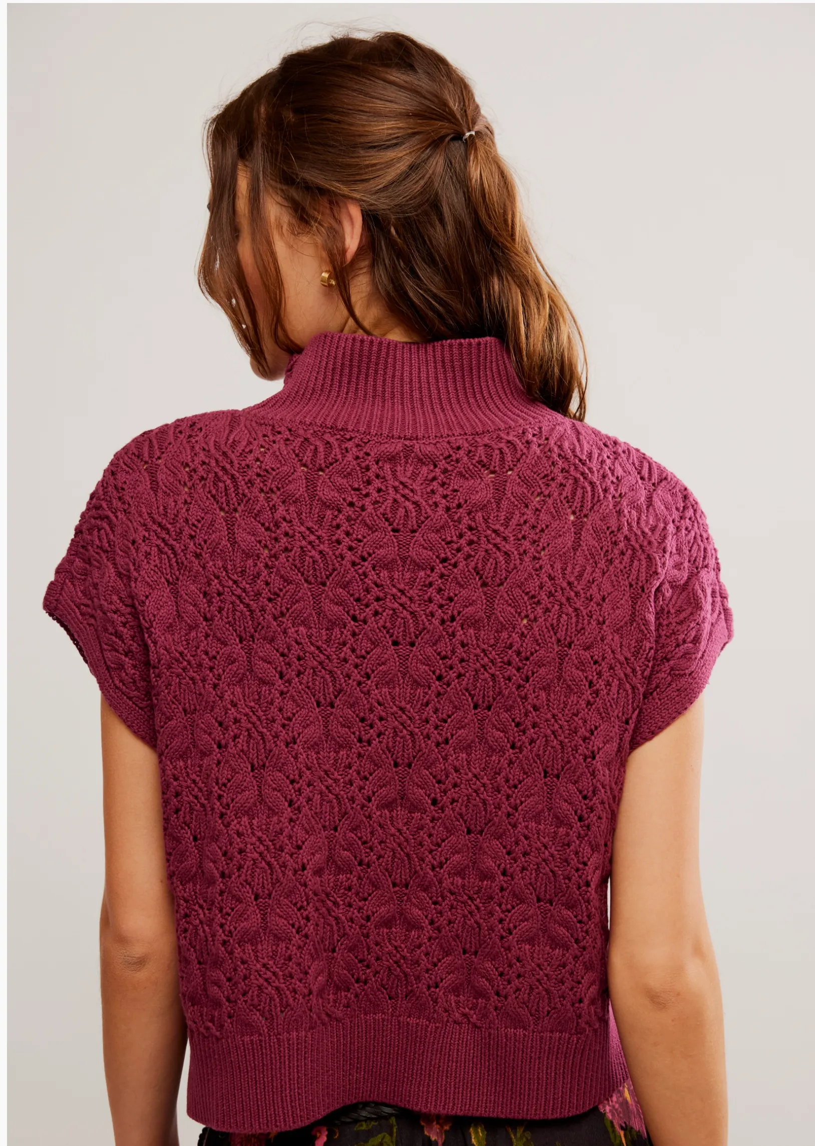 Free People Vickie Mock Neck Sweater