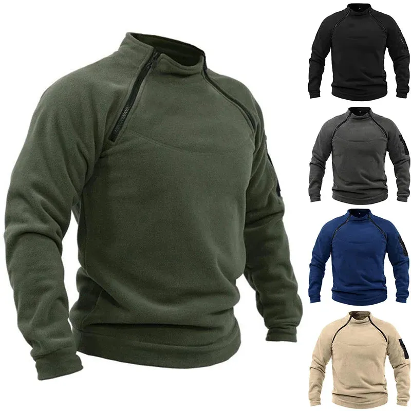 Funki Buys | Sweaters | Men's Stand Collar Mock Neck Pullovers