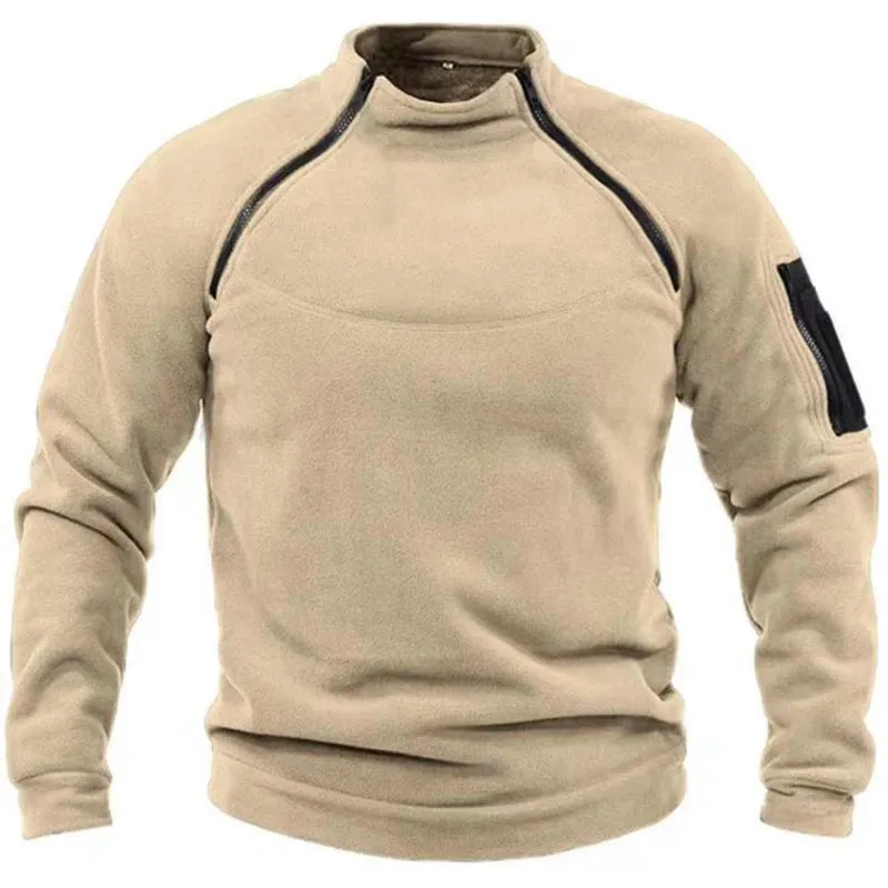 Funki Buys | Sweaters | Men's Stand Collar Mock Neck Pullovers