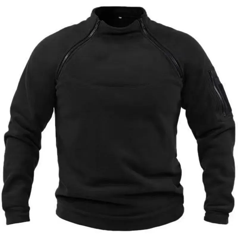 Funki Buys | Sweaters | Men's Stand Collar Mock Neck Pullovers