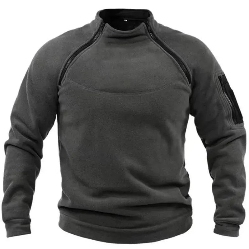 Funki Buys | Sweaters | Men's Stand Collar Mock Neck Pullovers