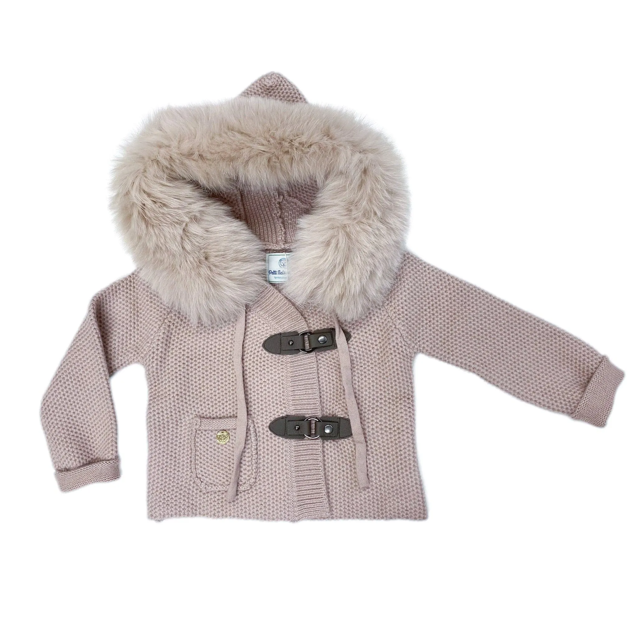 Honeycomb Dusty Pink Cashmere Pram Coat