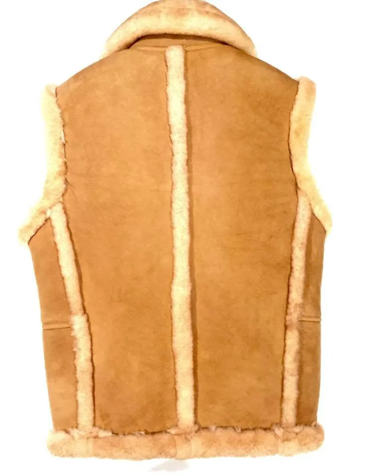 Jakewood Dune Suede Shearling Vest