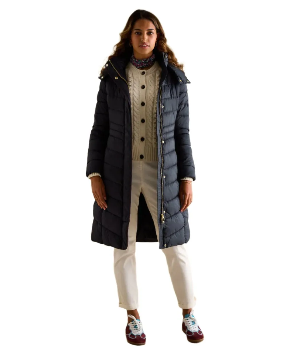 Joules Pembury Showerproof Longline Padded Coat