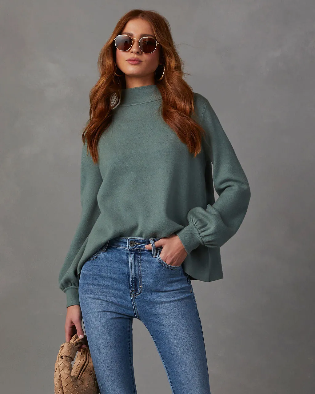 Kaplan Mock Neck Knit Sweater