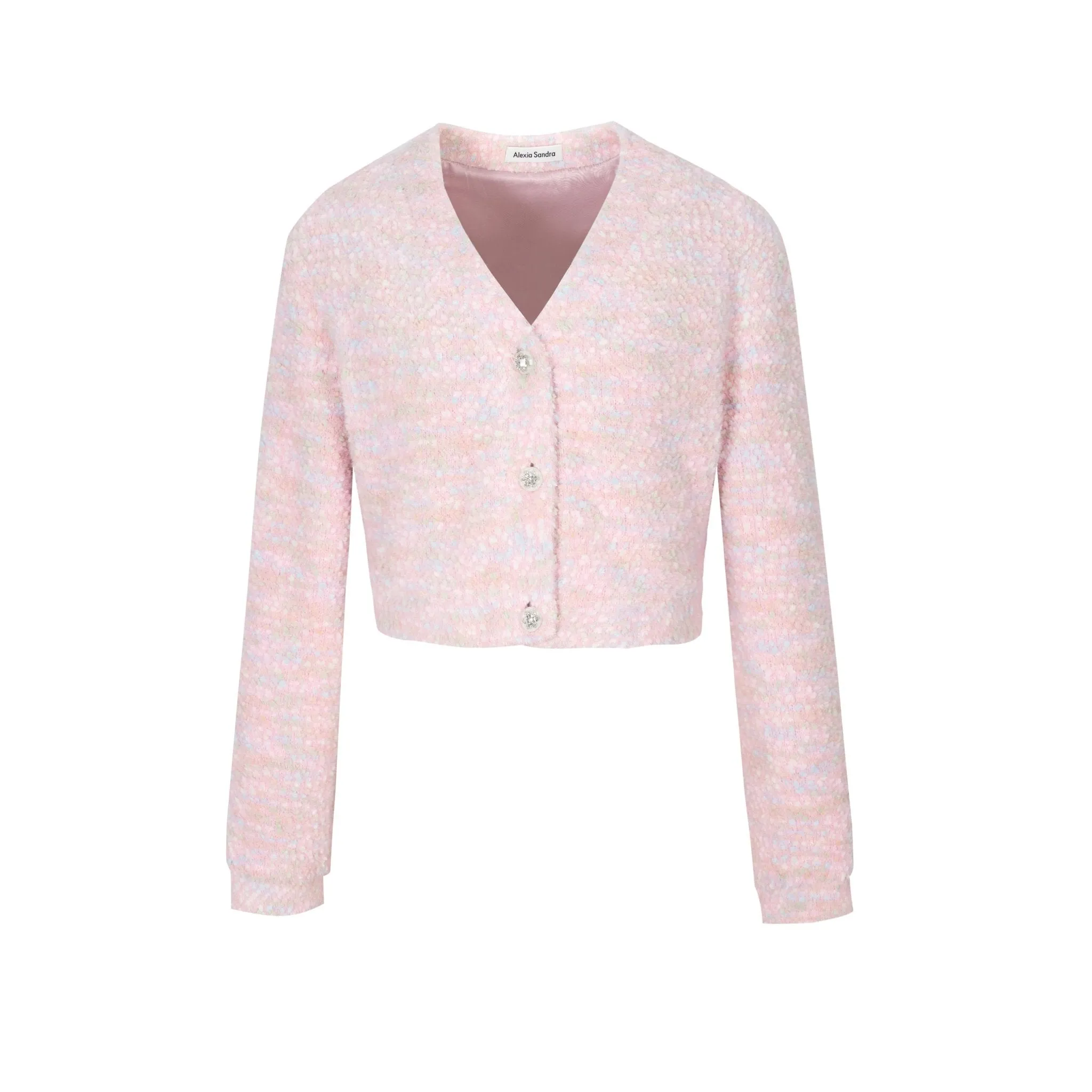 Knitted Cardigan Set in Pink