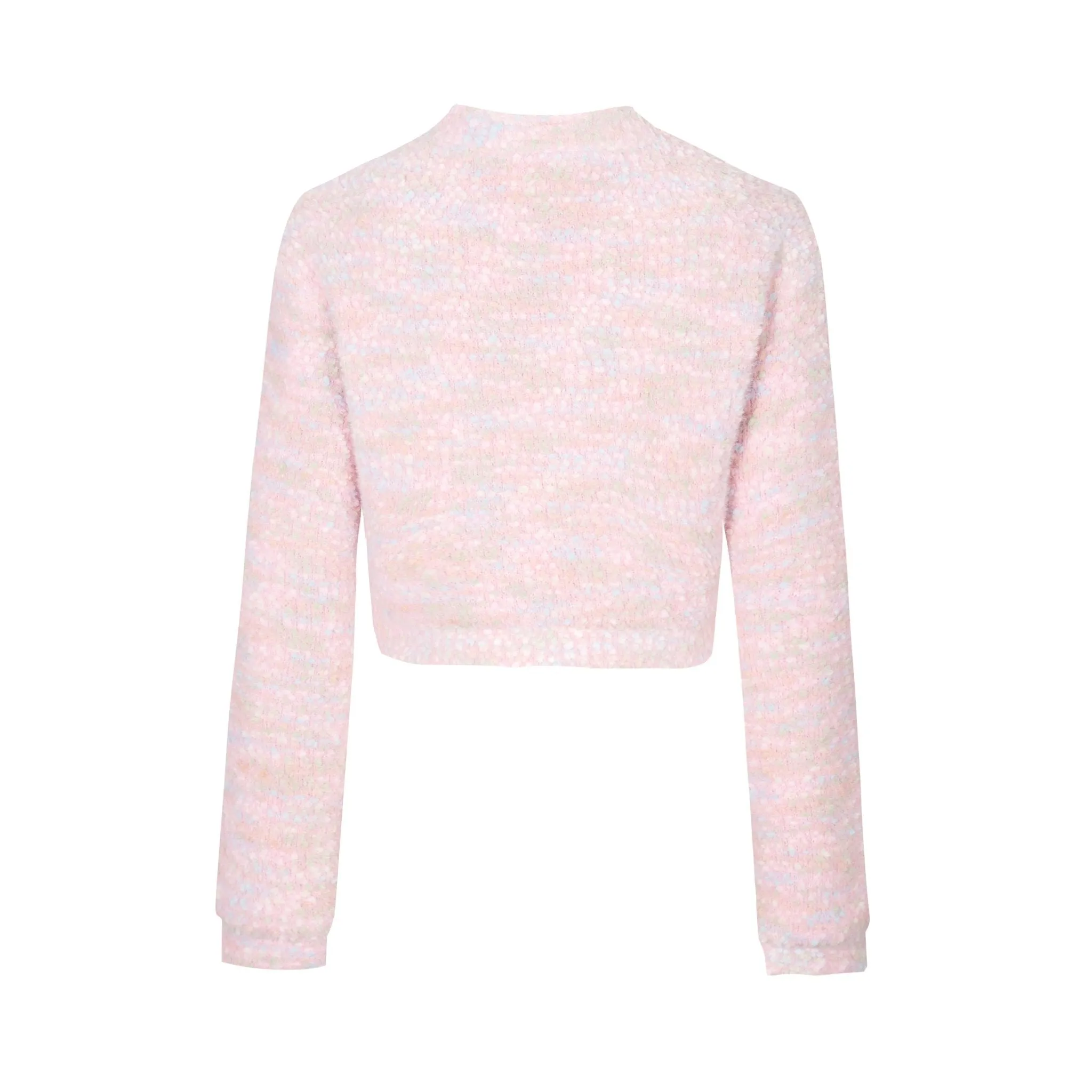 Knitted Cardigan Set in Pink