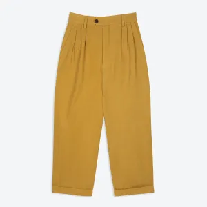 Lowie  Drill Ochre Pleat Front Trouser