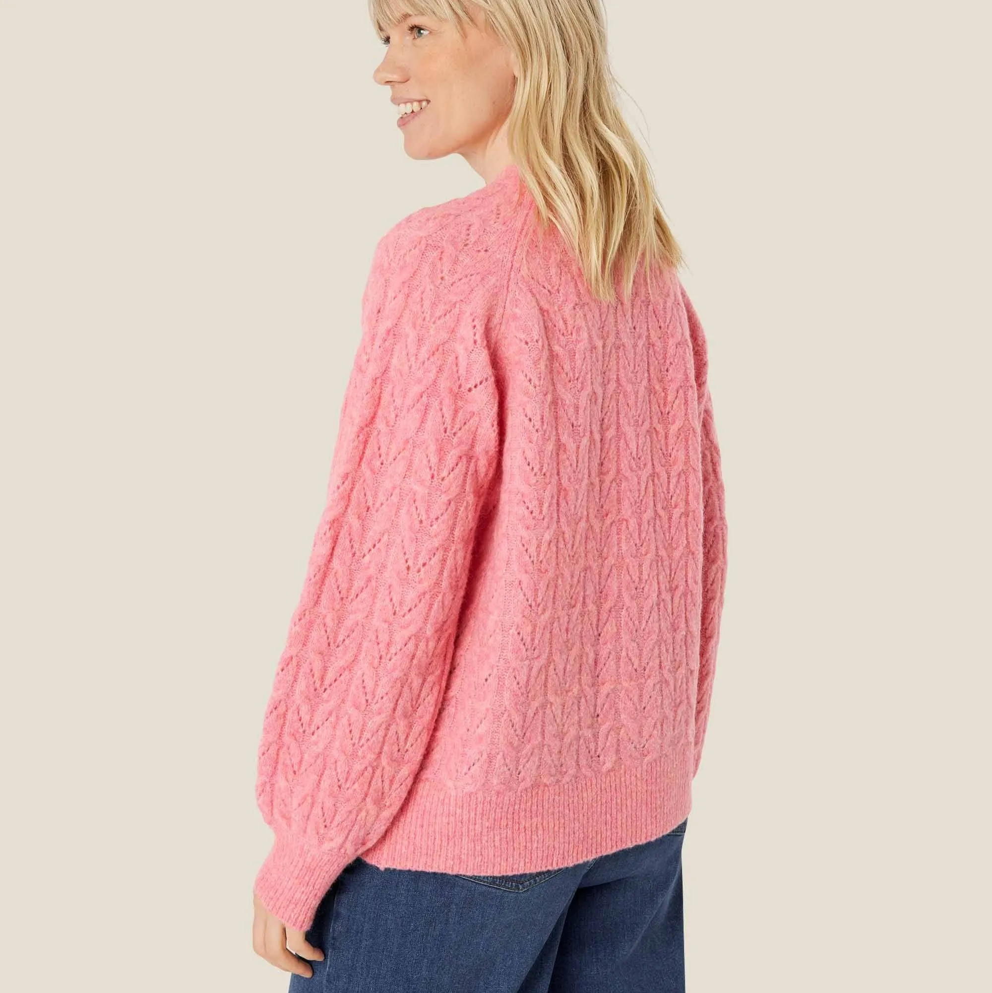 Masai Lamse Cardigan In Confetti Pink