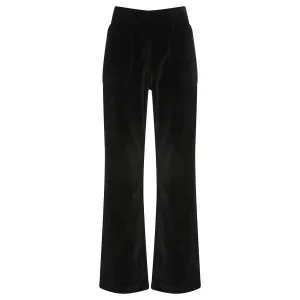 Melrose Trousers Velvet Black