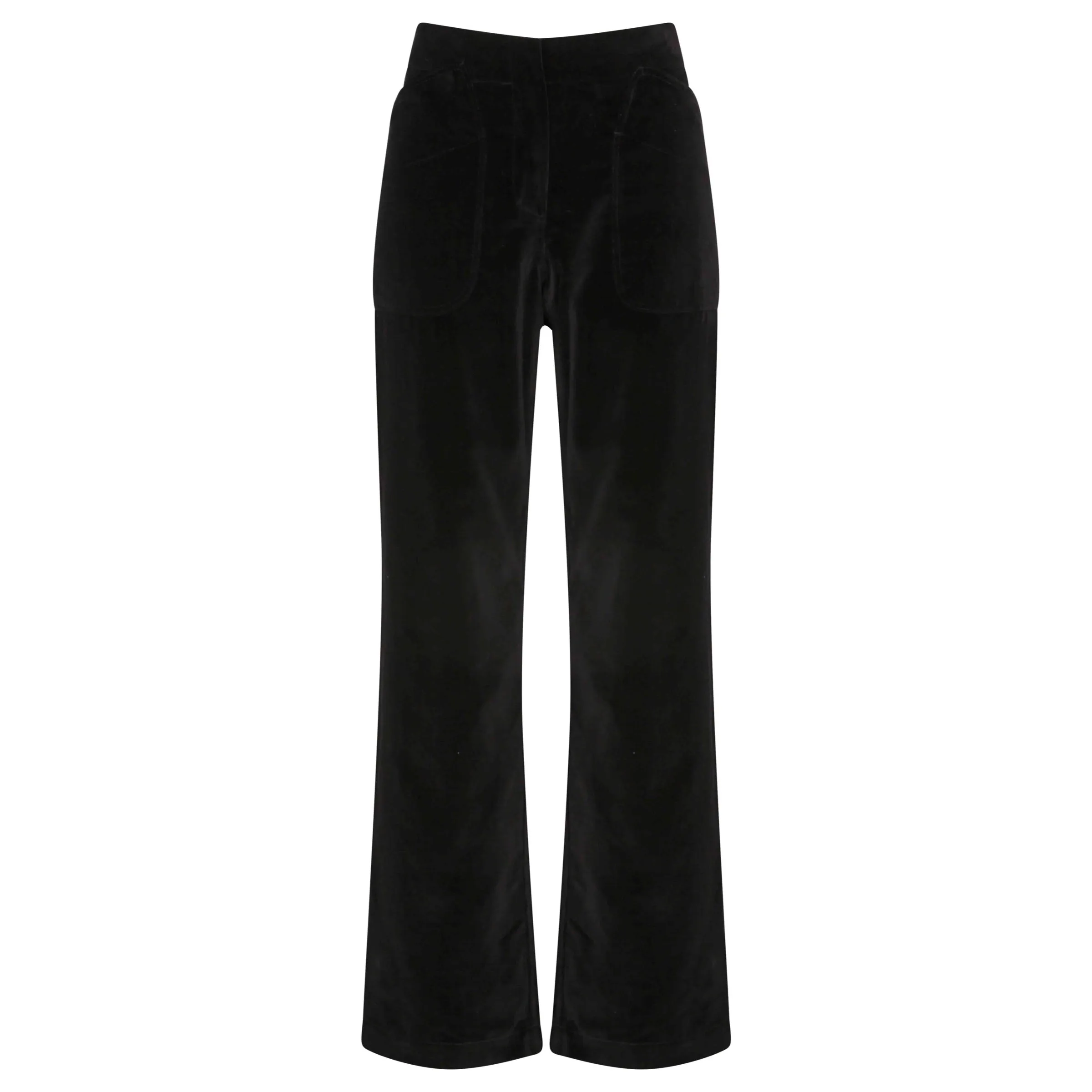 Melrose Trousers Velvet Black