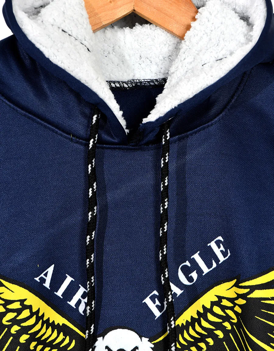 MEN'S EAGLE TRACKSUIT PULLOVER NAVY