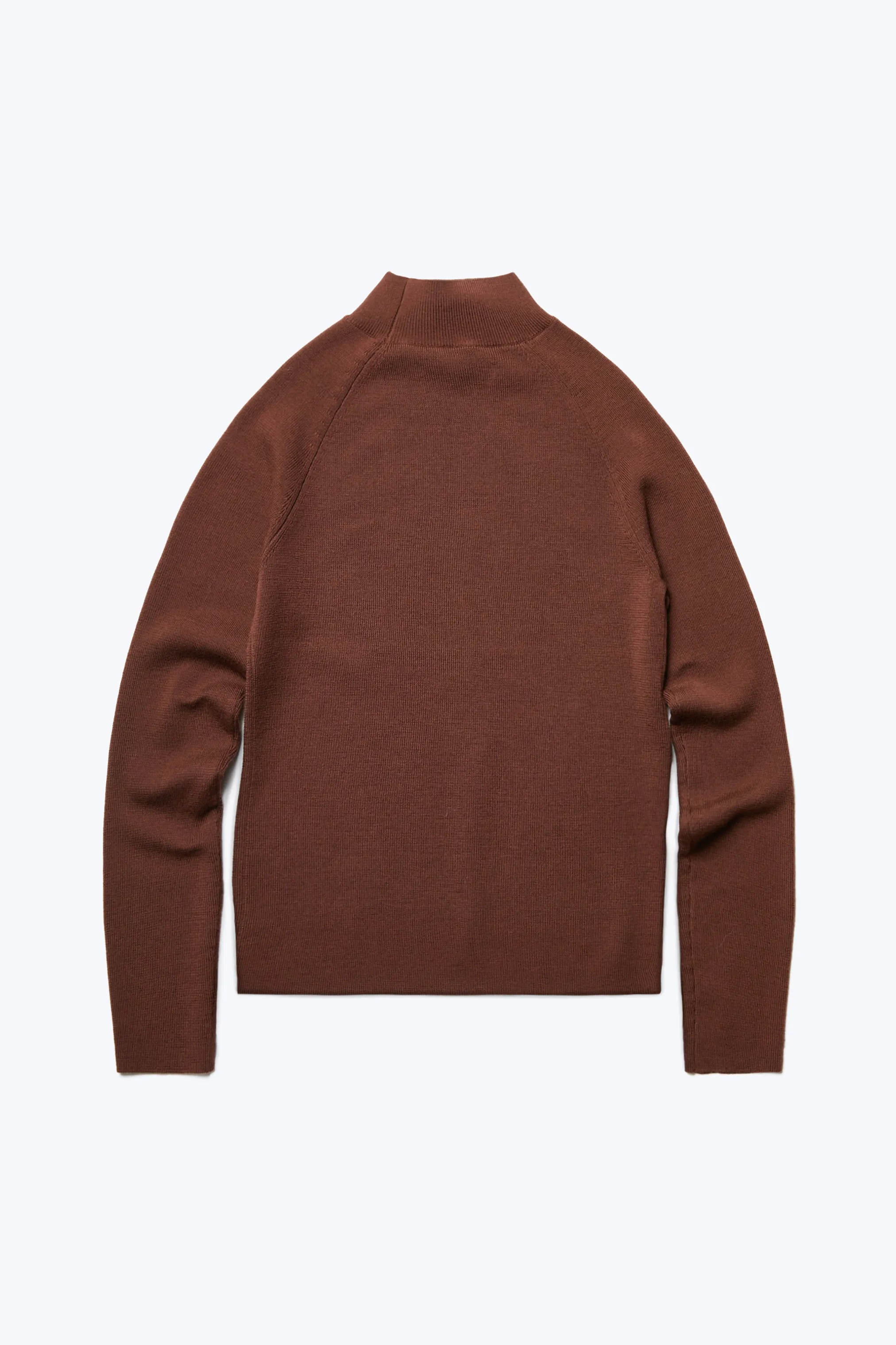 Monument Mock Neck Sweater Brown