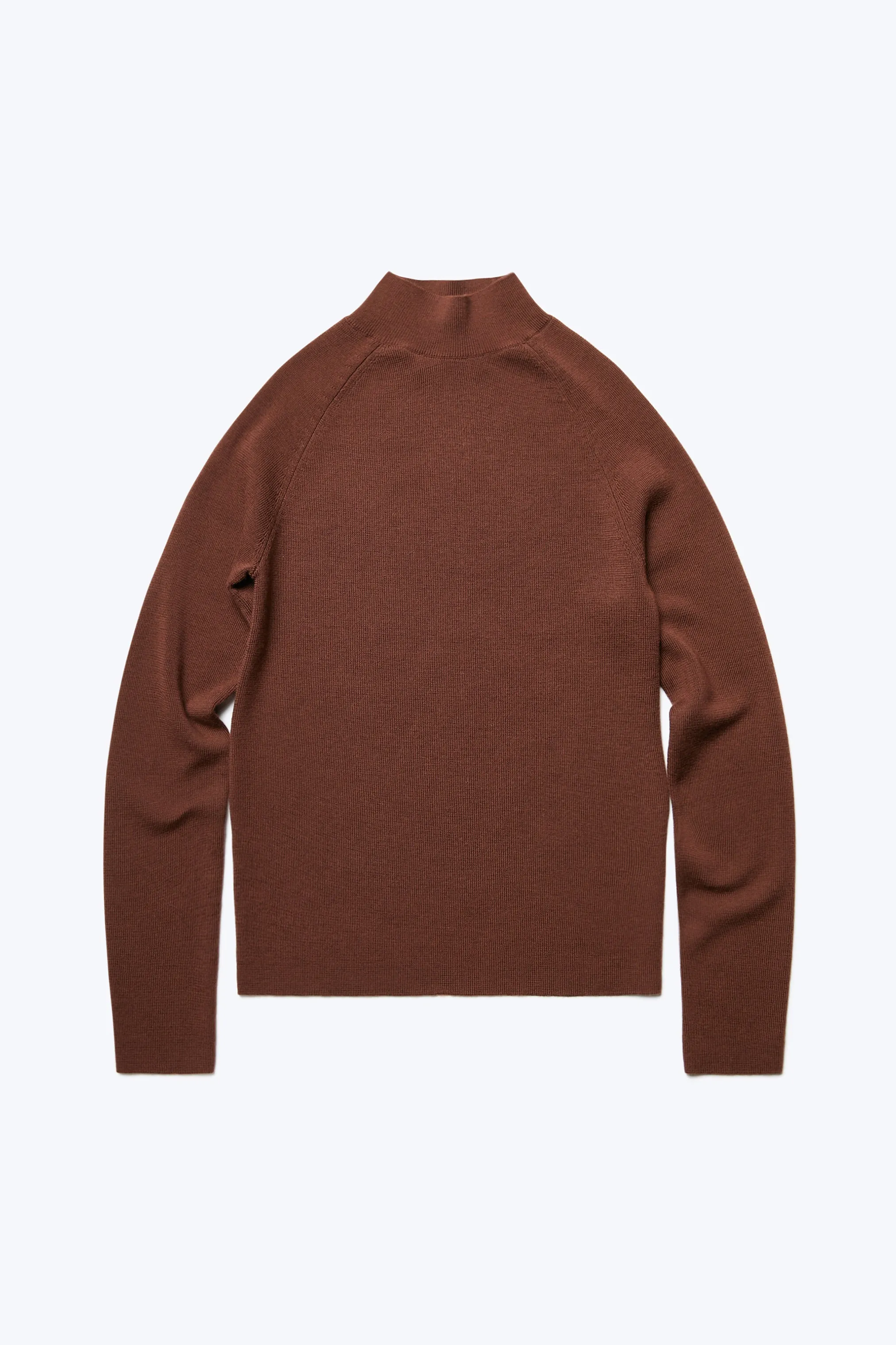 Monument Mock Neck Sweater Brown