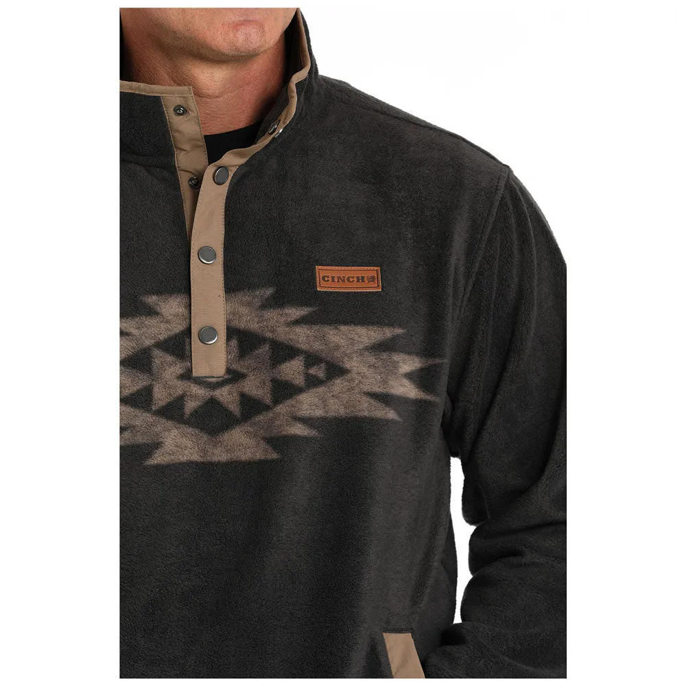 MWK1912001 Cinch Men's Polar Fleece Pullover - Charcoal