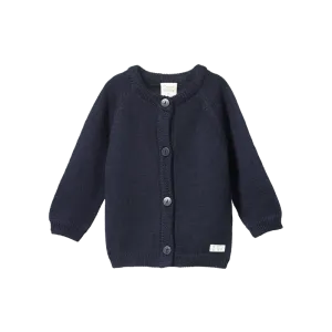 Nature Baby - Merino Knit Cardigan - Navy