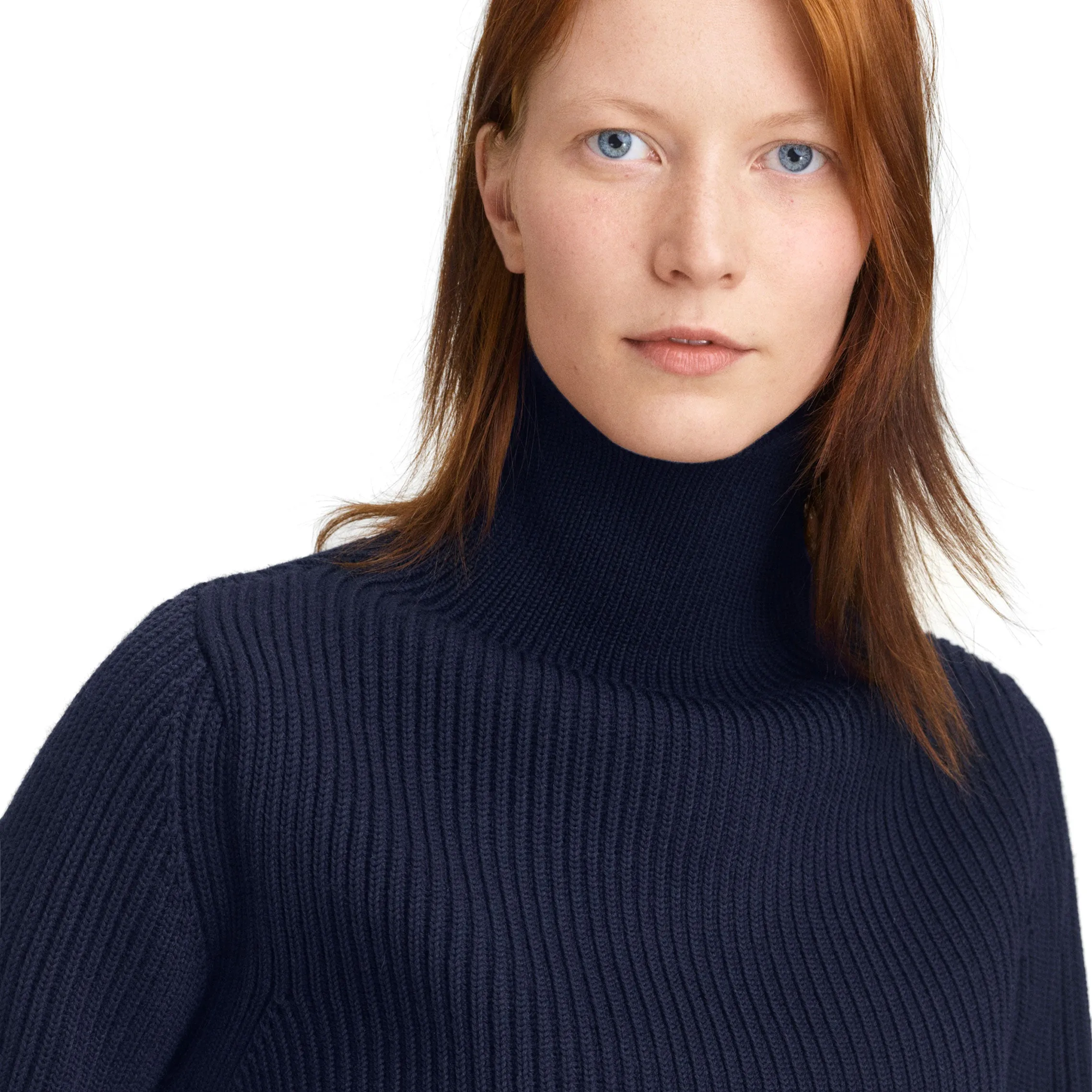 Navy Turtleneck Royal Blue