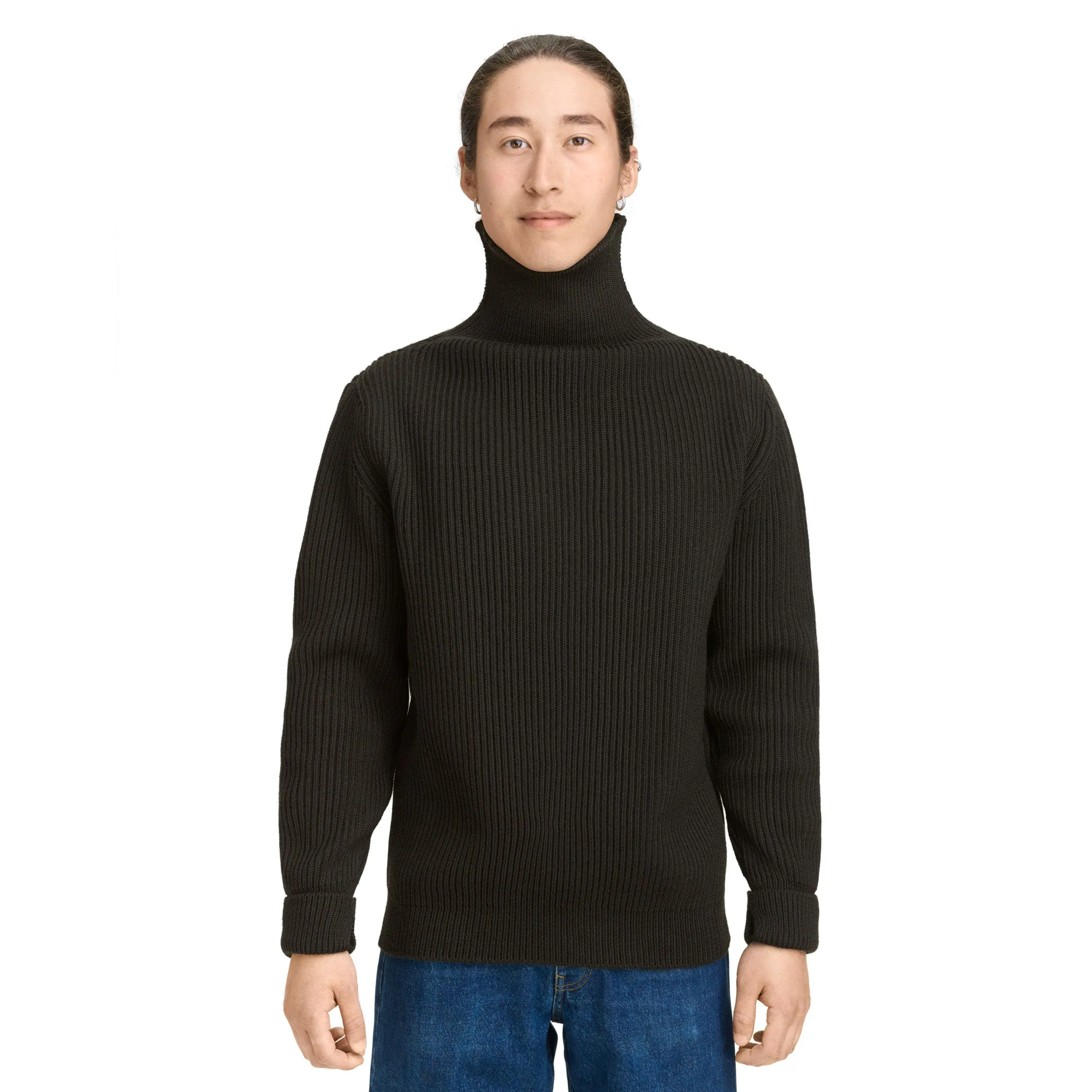 Navy Turtleneck Royal Blue