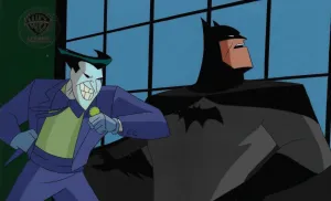 New Adventures Of Batman Production Cel: Batman And Joker