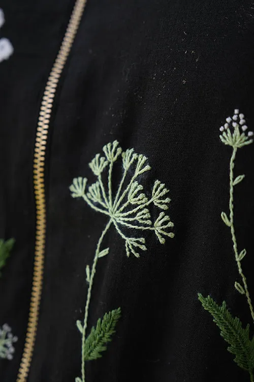 Okhai 'Stellato' Pure Cotton Hand Embroidered Bomber Jacket