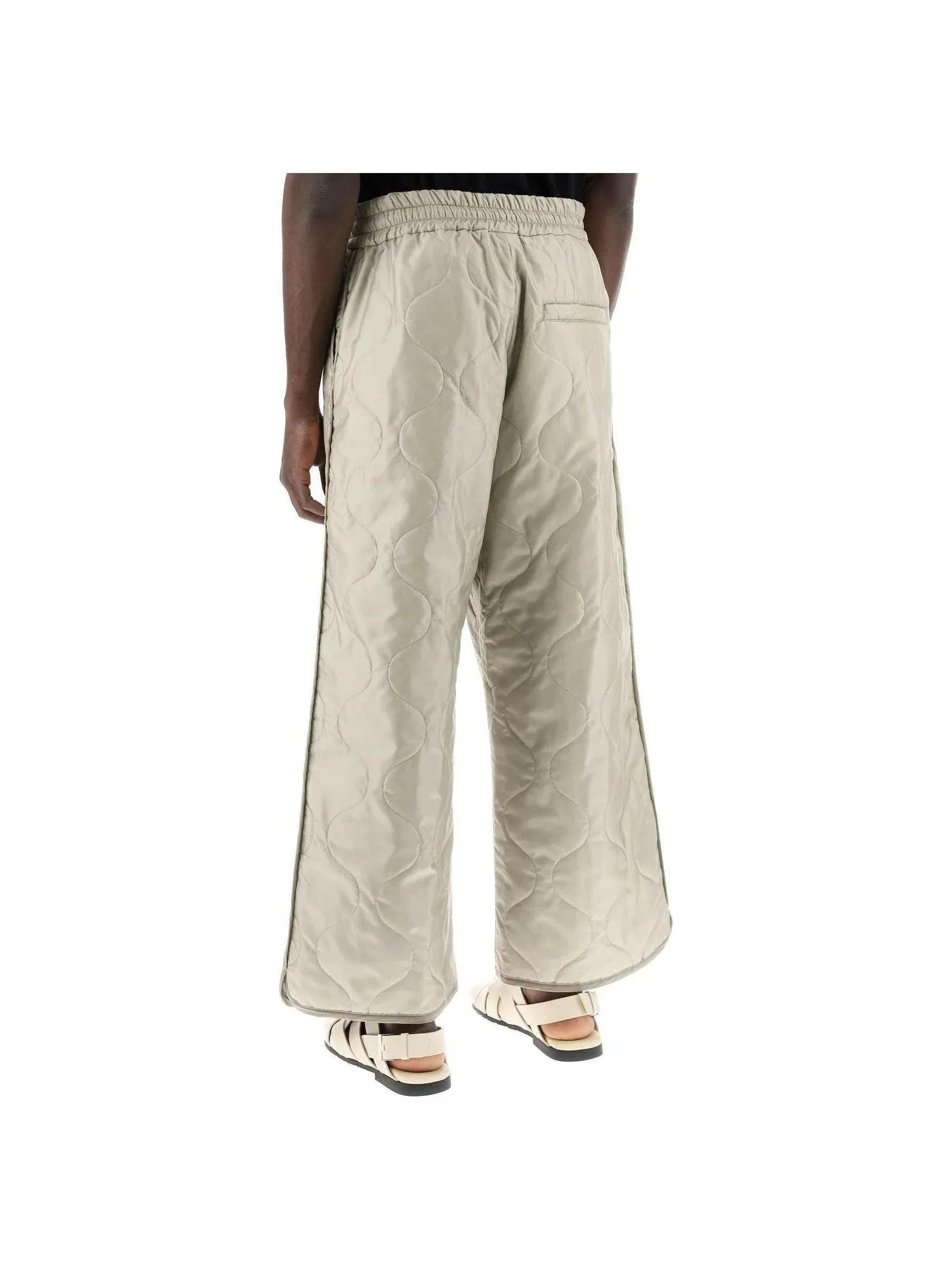 Pansbourg Quilted Wide-Leg Pants