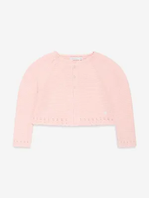 Patachou Girls Knitted Cardigan in Pink