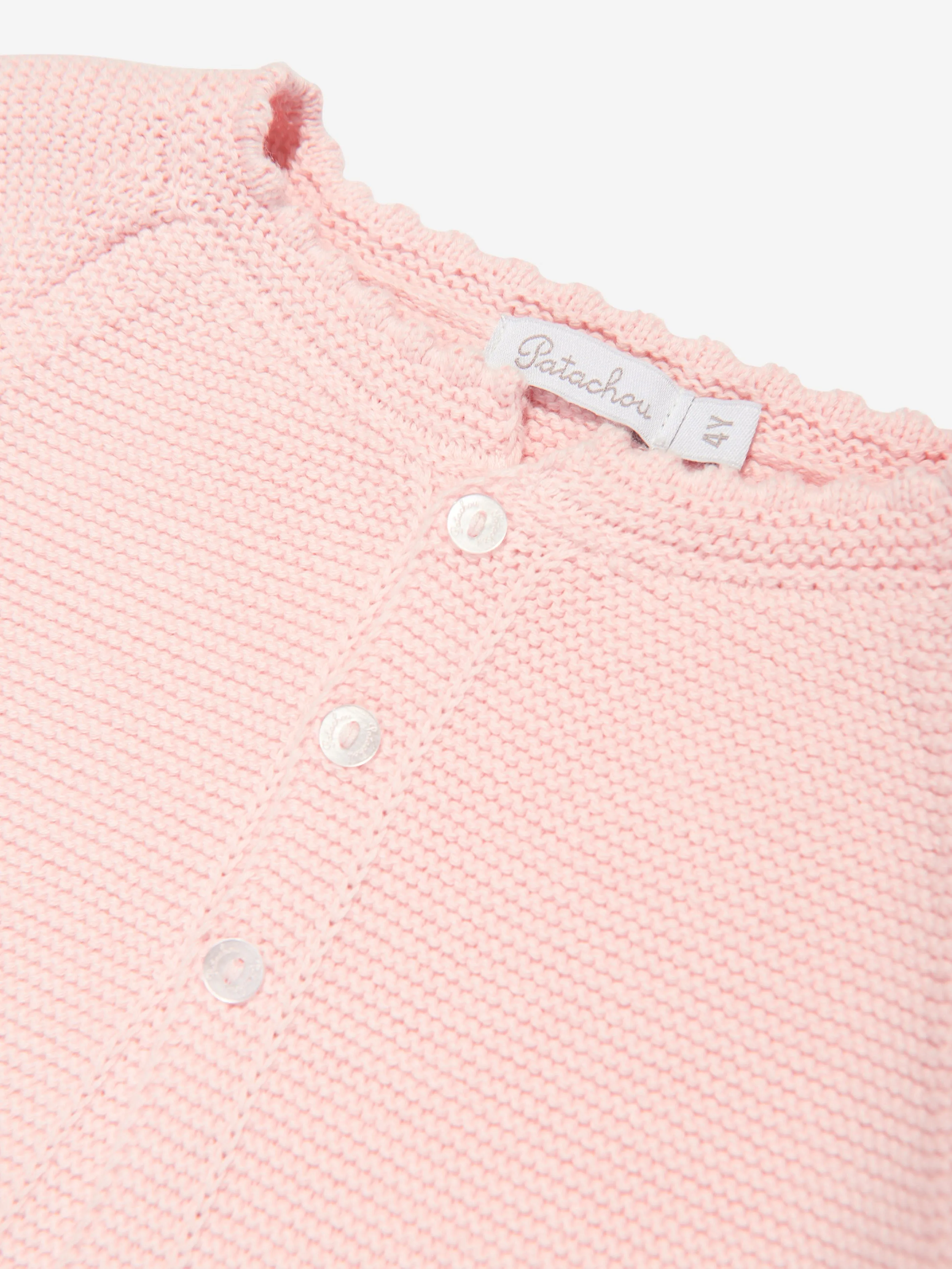 Patachou Girls Knitted Cardigan in Pink