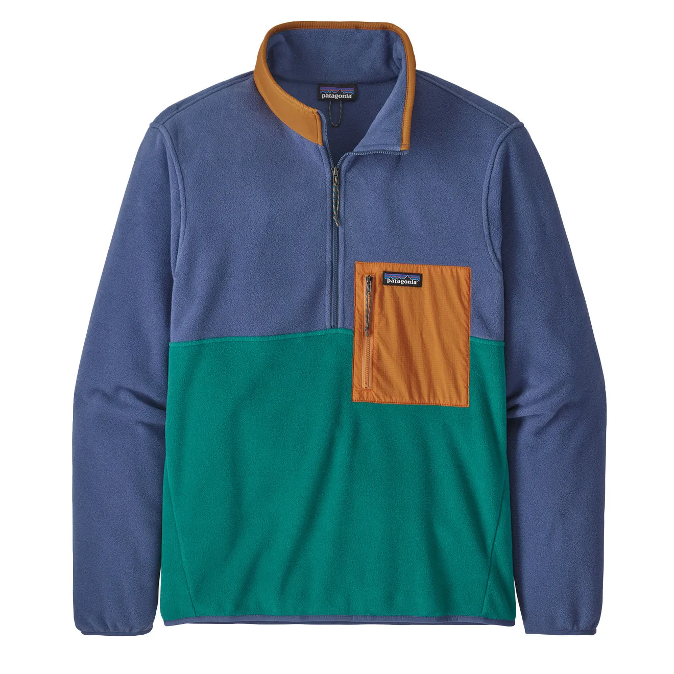 Patagonia Microdini 1/2 Zip Pullover Fleece Borealis Green