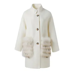 Real Wool Women's Cashmere Long Coat