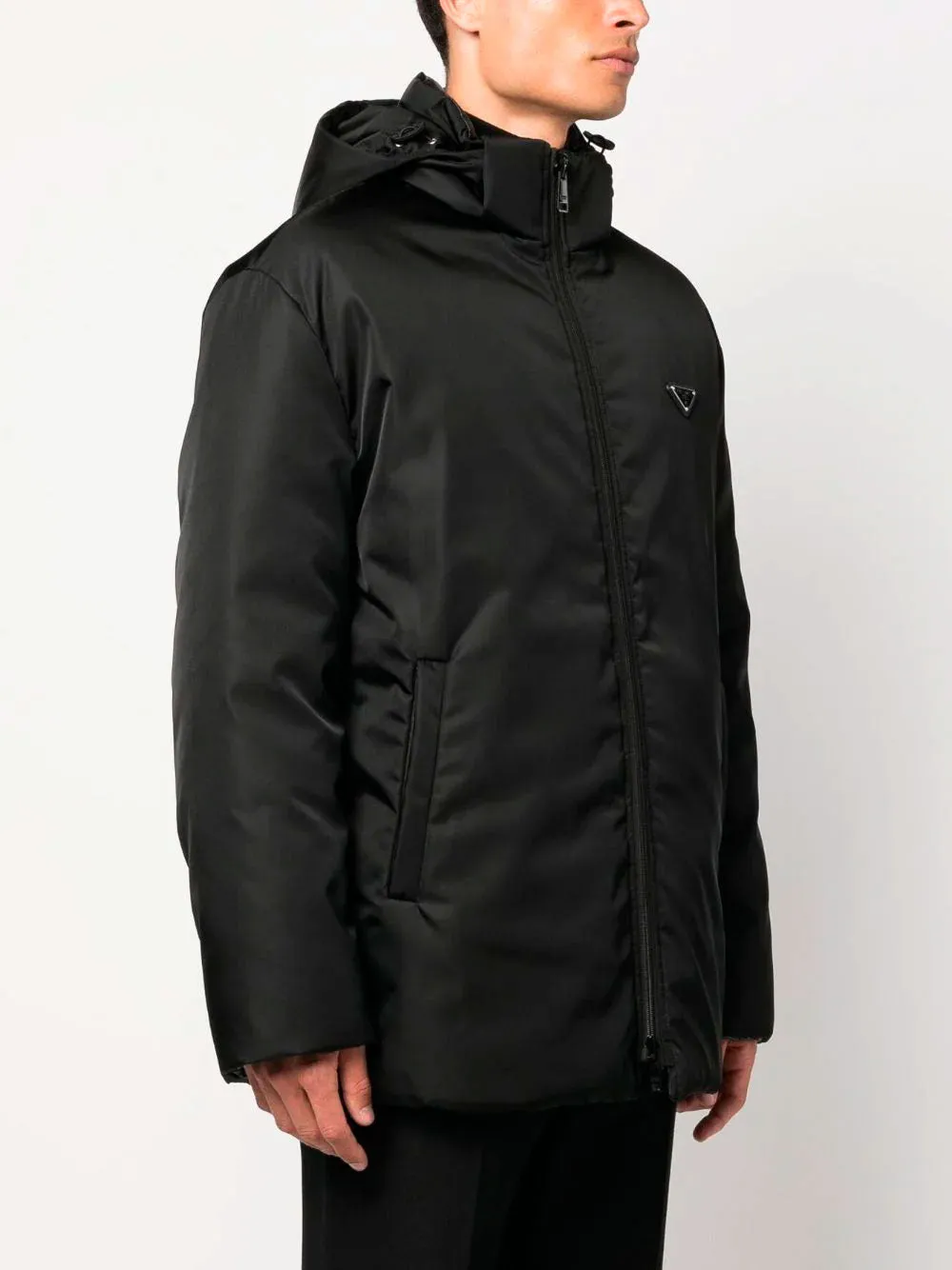 Reversible down jacket parka