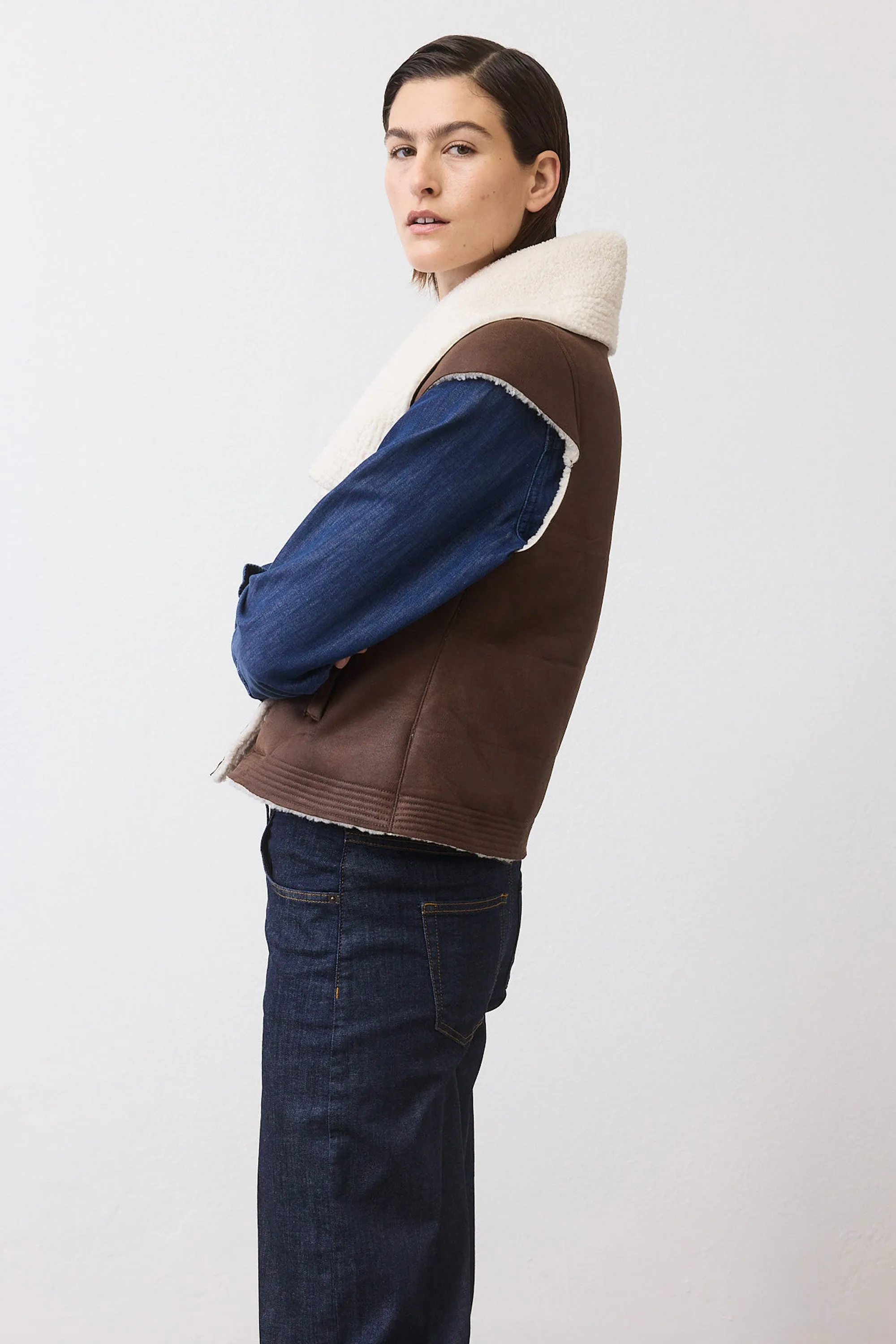 Reversible Summit Shearling Vest