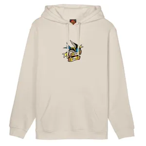 Santa Cruz Hooded Sweatshirt Sommer Sparrow Front Chalk White